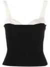Reformation Harlan Knitted Tank Top In Schwarz