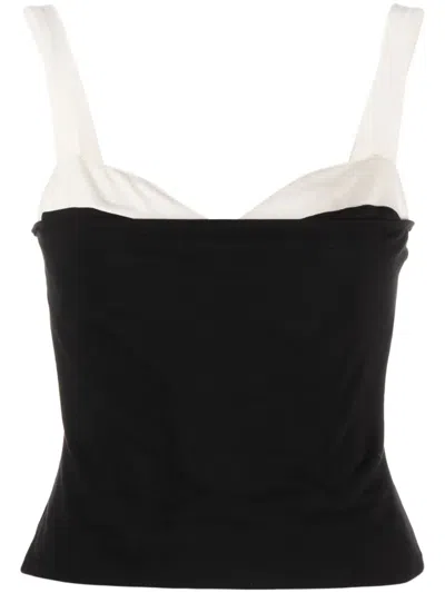 Reformation Harlan Knitted Tank Top In Schwarz