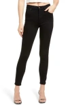 Reformation Harper High & Skinny Jeans In Black