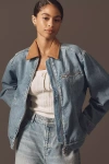 Reformation Harrison Utility Denim Jacket In Blue