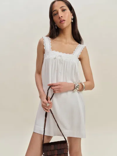 Reformation Hartley Dress In Ivoire
