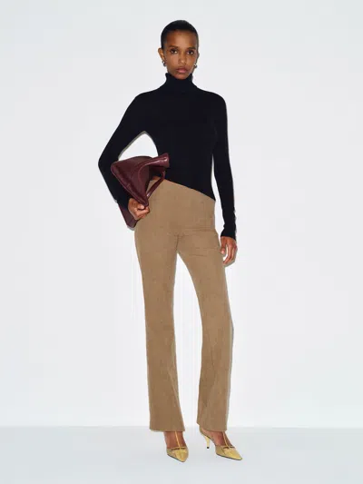 Reformation Hartley Low Rise Baby Bootcut Pant Natural 0