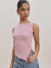 Reformation Haut En Maille Hudson In Rose