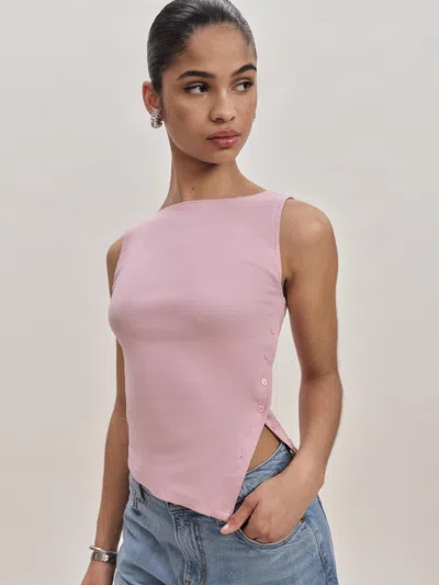 Reformation Haut En Maille Hudson In Rose