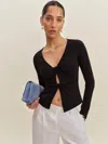 Reformation Haut En Maille Silas In Black