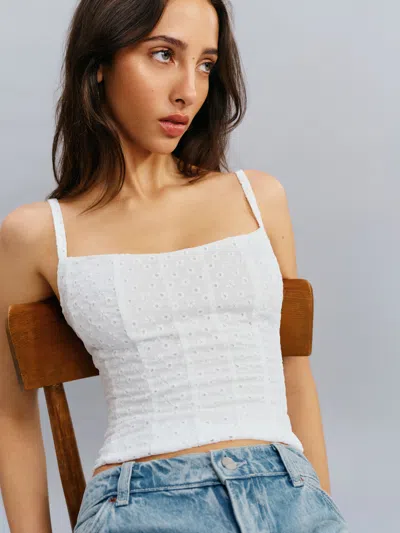 Reformation Haut Hattie In White