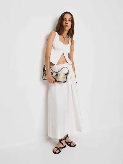 Reformation Haven Skirt In White