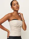 Reformation Haylee Top In Cream