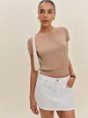 Reformation Hazel Low Rise Denim Mini Skirt In White