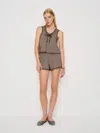 Reformation Hazel Pajama Set In Brown
