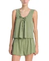 Reformation Hazel Pajama Set In Green