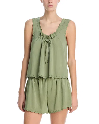 Reformation Hazel Pajama Set In Green