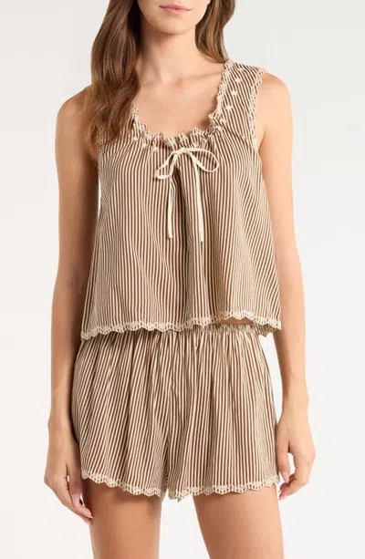 Reformation Hazel Pajama Set In Vivienne Stripe