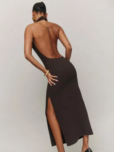 Reformation Helia Dress In Mole