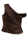 Reformation Hera Top In Brown