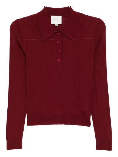 Reformation Hermia Top In Red