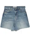 Reformation High-rise Denim Shorts In Blue