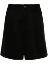 Reformation High-rise Lyocell Shorts In Black