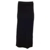 Reformation High-rise Midi Skirt In Black Wool In Black
