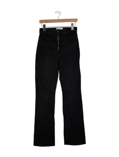 Pre-owned Reformation High-rise Flared Jeans In Blue