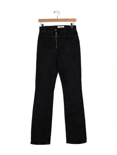 Pre-owned Reformation High-rise Flared Jeans In Blue