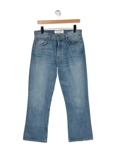 Pre-owned Reformation High-rise Flared Jeans In Blue