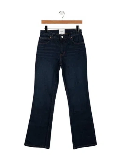 Pre-owned Reformation High-rise Flared Jeans In Blue