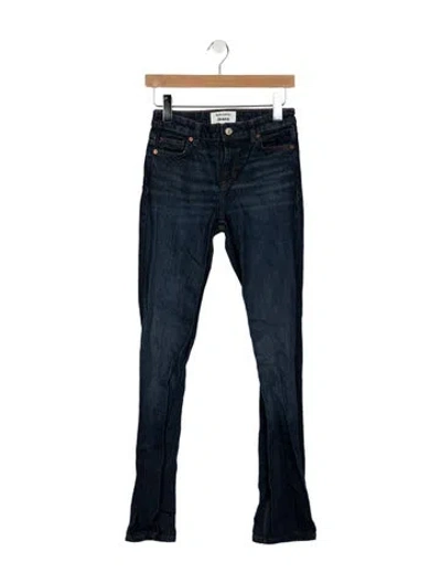 Pre-owned Reformation High-rise Flared Jeans In Blue