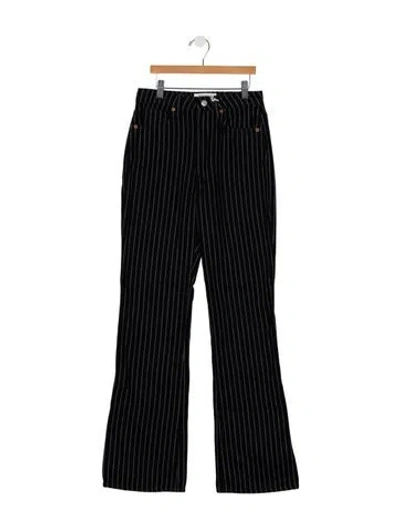 Pre-owned Reformation High-rise Flared Jeans W/ Tags In Black