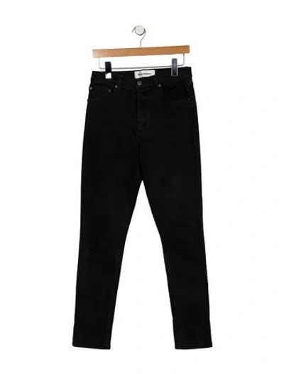 Pre-owned Reformation High-rise Skinny Leg Jeans In Blue