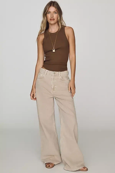 Reformation High-rise Slouchy Wide-leg Jeans In Medium Wash