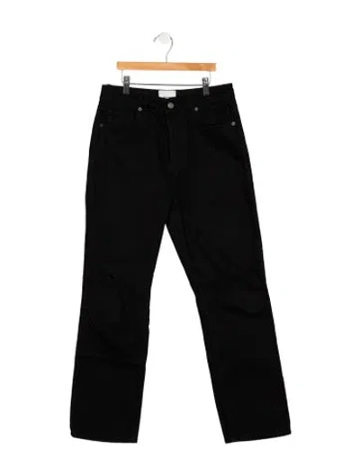 Pre-owned Reformation High-rise Straight Leg Jeans In Black