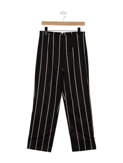 Pre-owned Reformation High-rise Straight Leg Jeans In Black