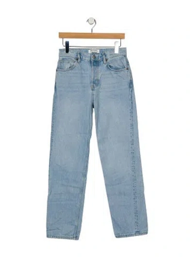 Pre-owned Reformation High-rise Straight Leg Jeans In Blue