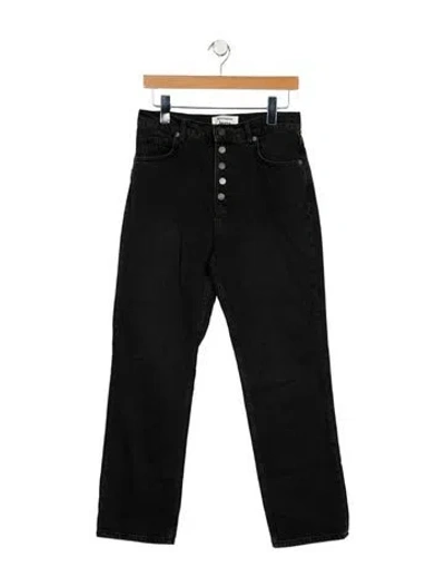 Pre-owned Reformation High-rise Straight Leg Jeans In Blue