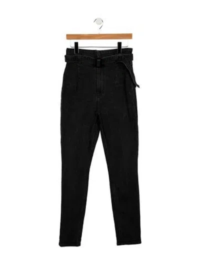 Pre-owned Reformation High-rise Straight Leg Jeans In Blue