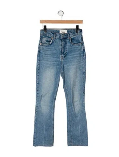 Pre-owned Reformation High-rise Straight Leg Jeans In Blue