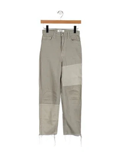Pre-owned Reformation High-rise Straight Leg Jeans In Gray