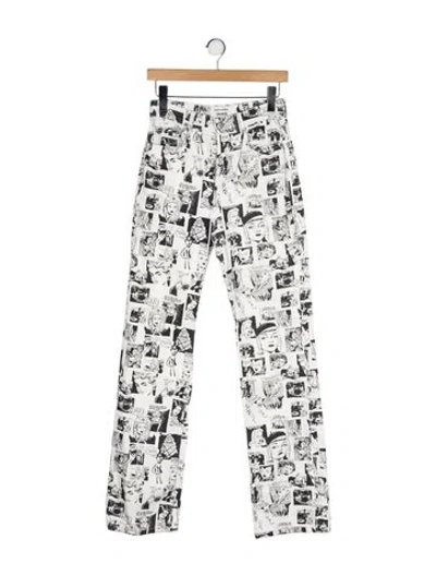 Pre-owned Reformation High-rise Straight Leg Jeans In Multi