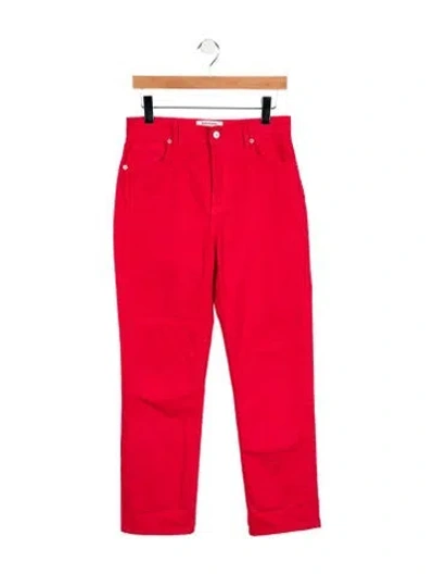 Pre-owned Reformation High-rise Straight Leg Jeans In Multi