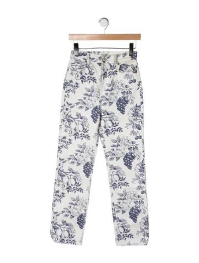 Pre-owned Reformation High-rise Straight Leg Jeans In Multicolor
