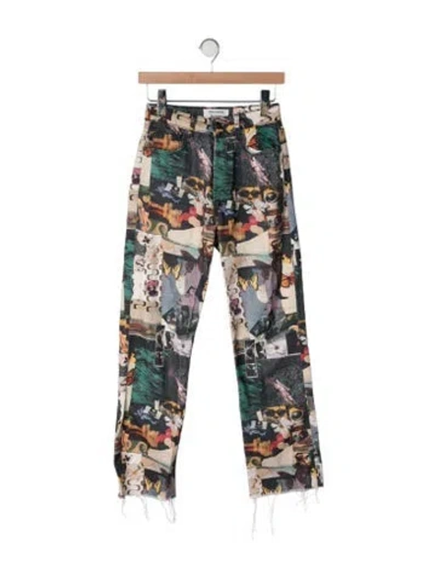 Pre-owned Reformation High-rise Straight Leg Jeans In Multicolor