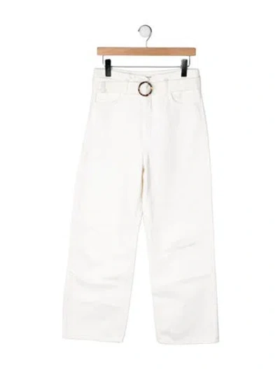 Pre-owned Reformation High-rise Straight Leg Jeans In Neutrals