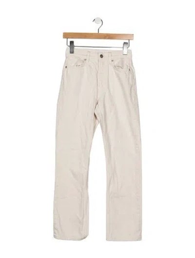 Pre-owned Reformation High-rise Straight Leg Jeans In Neutrals