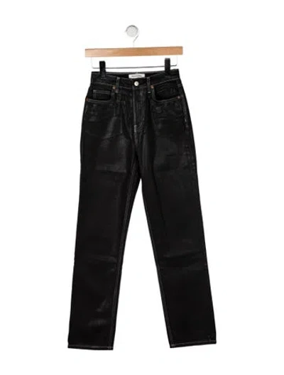 Pre-owned Reformation High-rise Straight Leg Jeans W/ Tags In Black
