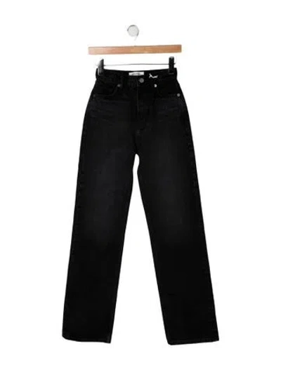 Pre-owned Reformation High-rise Straight Leg Jeans W/ Tags In Black