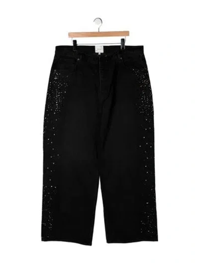 Pre-owned Reformation High-rise Straight Leg Jeans W/ Tags In Black