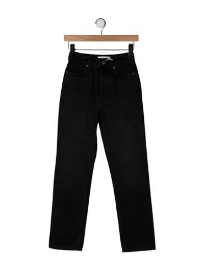 Pre-owned Reformation High-rise Straight Leg Jeans W/ Tags In Black