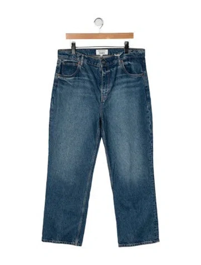 Pre-owned Reformation High-rise Straight Leg Jeans W/ Tags In Blue