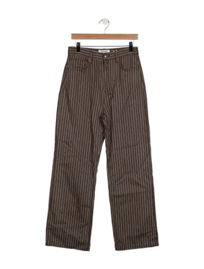 Pre-owned Reformation High-rise Straight Leg Jeans W/ Tags In Grey